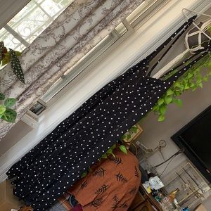 Forever 21 Plus Polka Dot Wide Leg Overalls